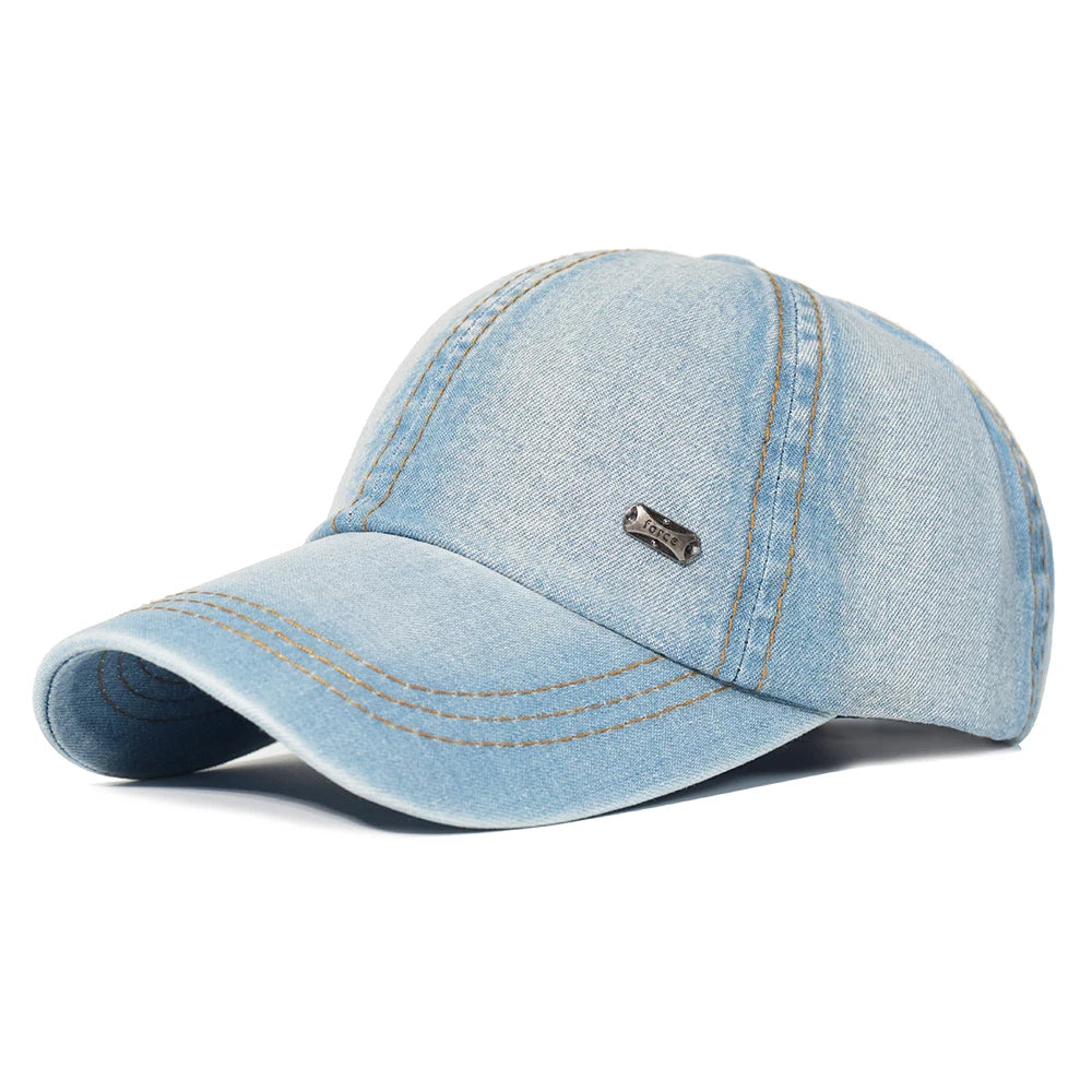 Baseball Cap Men Women Denim Dad Hat