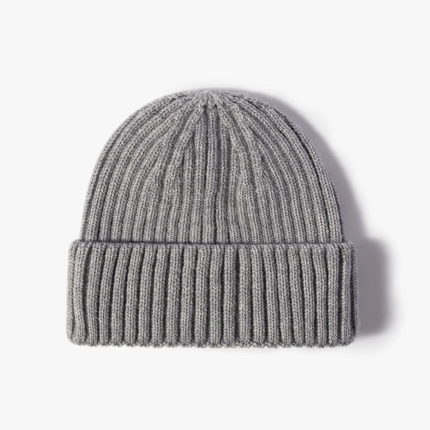 Youth Boys Girls Winter Warm Cuffed Plain Skull Knit Hat Cap