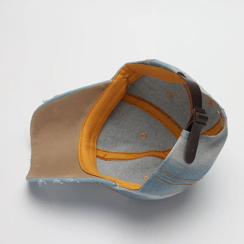 Denim Baseball Cap Women Adjustable