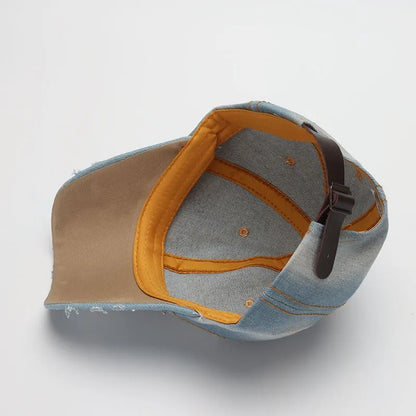 Denim Baseball Cap Women Adjustable