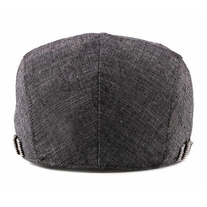 Men's Solid Berets Hat Golf Driving Sun Flat Disablement Fort Gatsby Hat