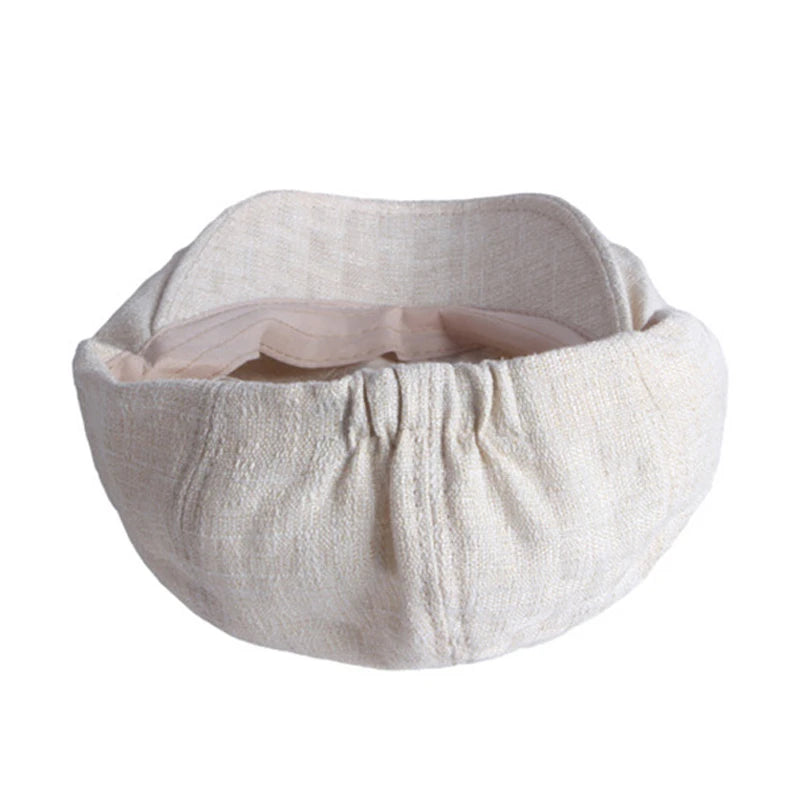 Summer Octagonal Hats For Men Breathable Newsboy Cap Painters Eight-Blade Hat
