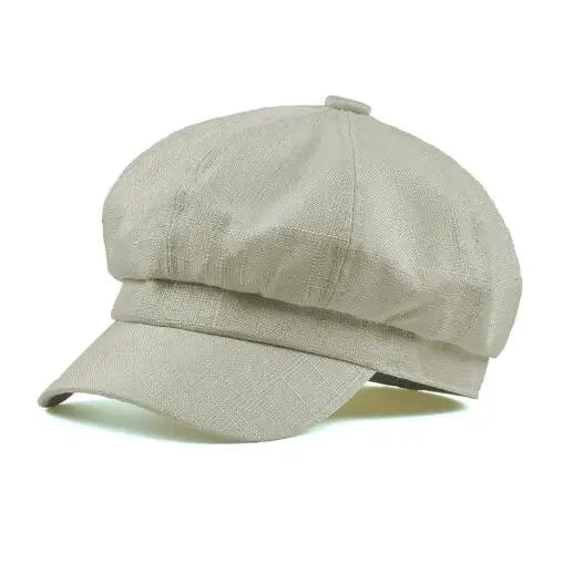 Newsboy Thin Cap Cotton Linen Beret Hats