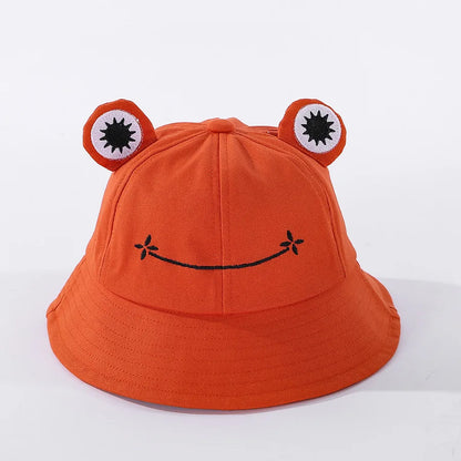 Cute Frog Bucket Hats Women Men Bucket Hat