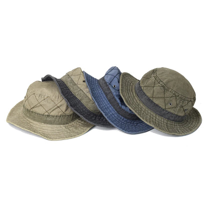 Summer Bucket Hats Men Women Washed Cotton Panama Hat