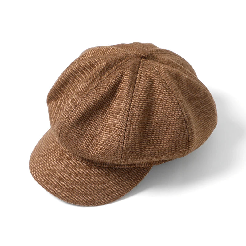 Autumn Winter Solid Color Outdoor Fashion Warm Ladies Beret Hats