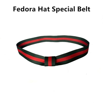 Winter Women Red Wool Felt Fedora Hat 8cm Wide Brim Ladies