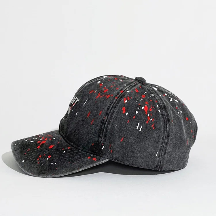 Painting Printing Baseball Cap Cool Stylish Design Stone Washed Dad Caps