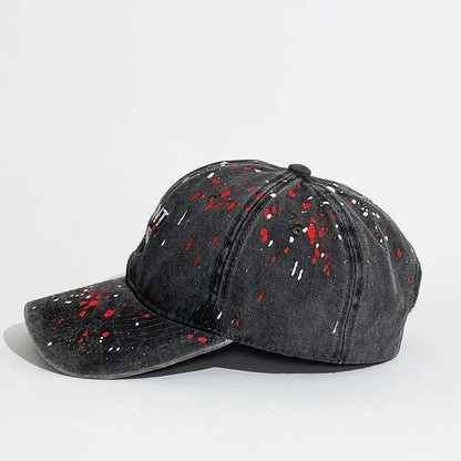 Painting Printing Baseball Cap Cool Stylish Design Stone Washed Dad Caps