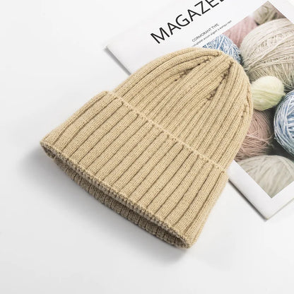 Soft Winter Beanie Knitted Cap Adults