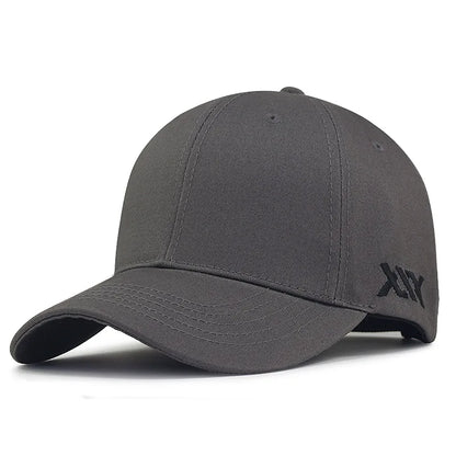 Oversize Baseball Caps Lady Hard Cotton Sun Cap Dad Casual Curved Peak Sport Hat Big Bone Men