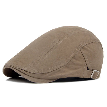 Casual Beret Hats Men Women Solid Forward Cap
