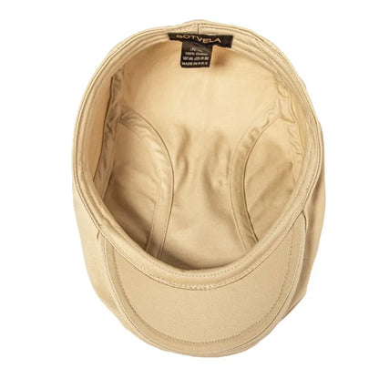 Twill New Flat Cap Men 100% Cotton Ivy Caps Golf Baker Boy Hat