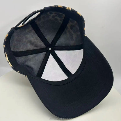 High Quality Poly-Cotton Canvas Puff Printed Fashionable 6-Panel Baseball Cap