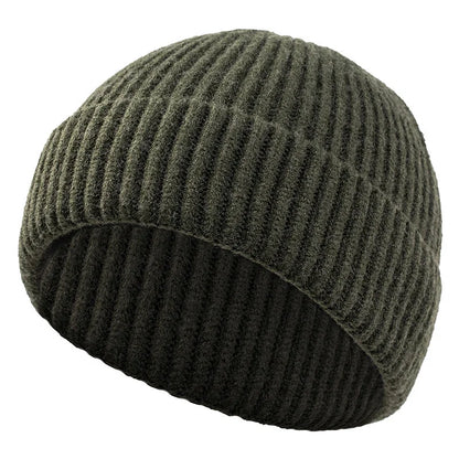 High Quality Thick Warm Male Winter Beanies Adult Casual Short Thread Hip Hop Hat