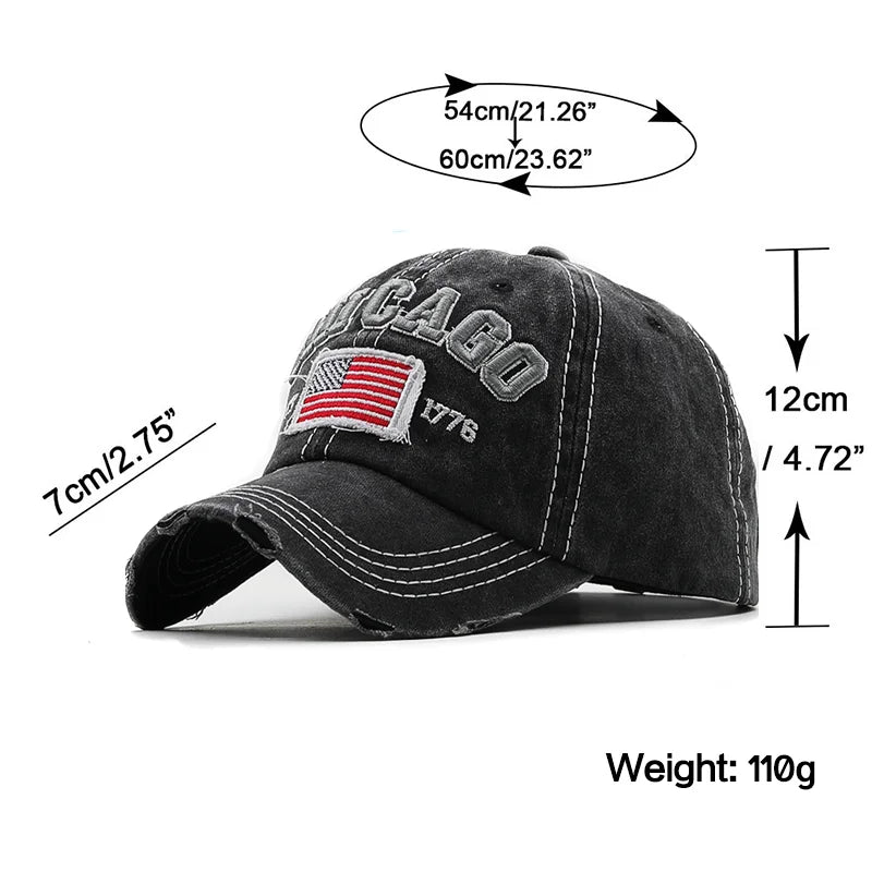2022 High Quality Brand Washed Cotton Cap For Men Women