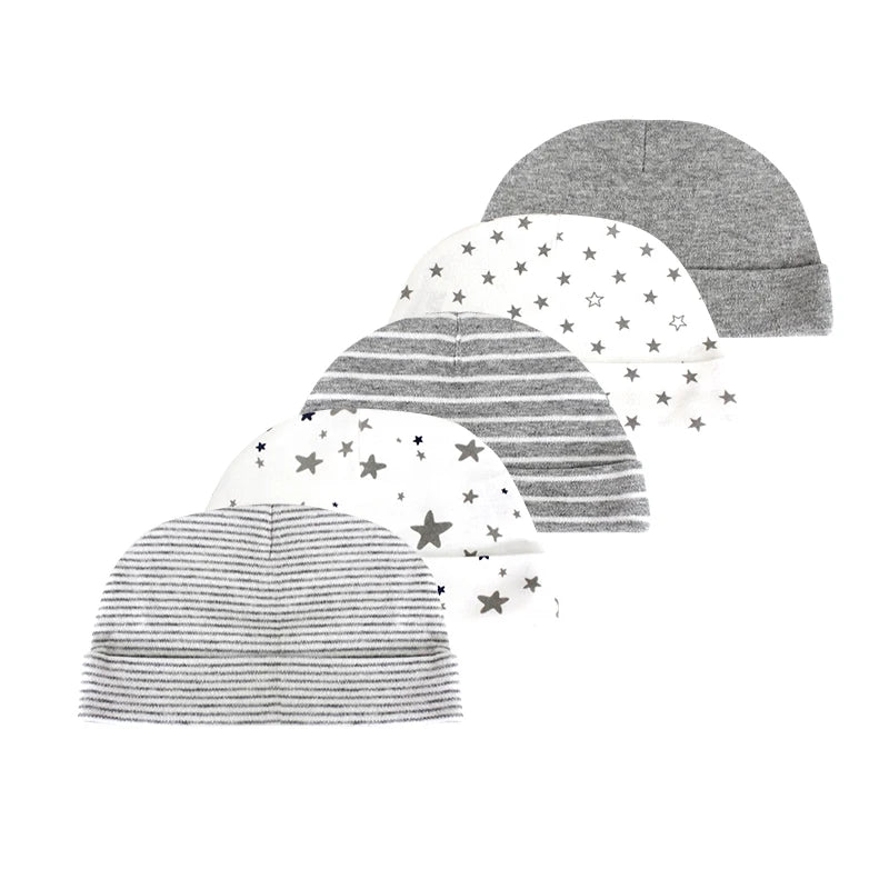 New Born Baby Boy Hats 3/5 Pieces Cotton Baby Girls Hats