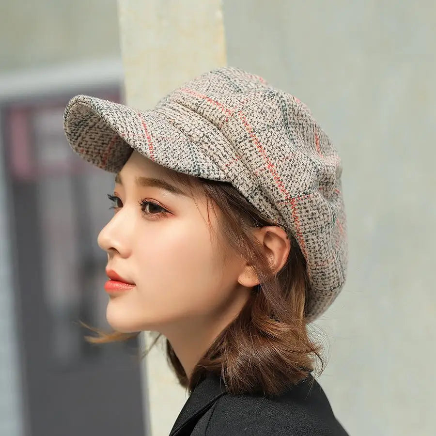 Autumn Winter Newsboy Cap Fashion Hat
