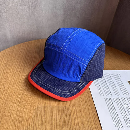 Outdoor Color-Block Quick Dry Five-Panel Adjustable