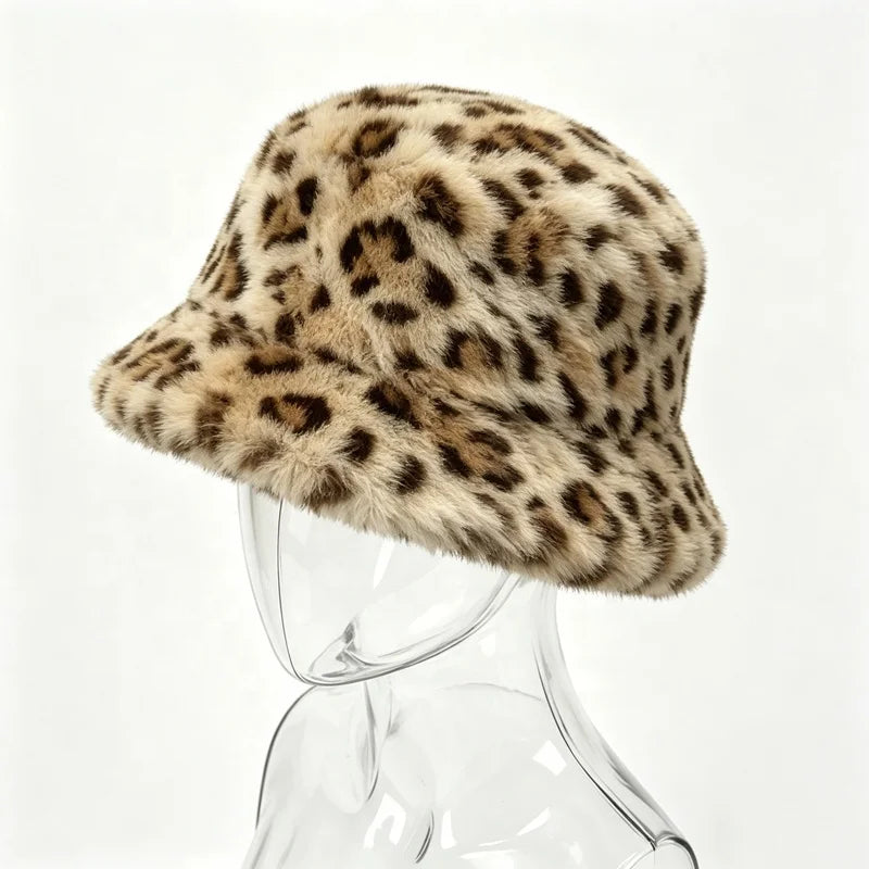 Outdoor Breathable Warm Windproof Faux Fur Fisherman Bucket Hat