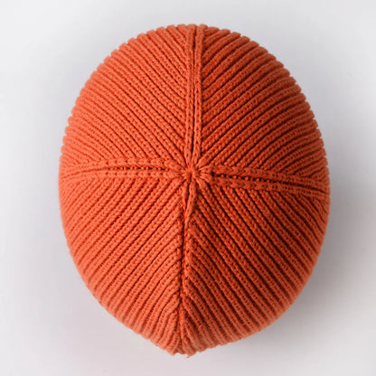 Winter Keep Warm Acrylic Cotton Blend Knitted Fabric Hat For Adult