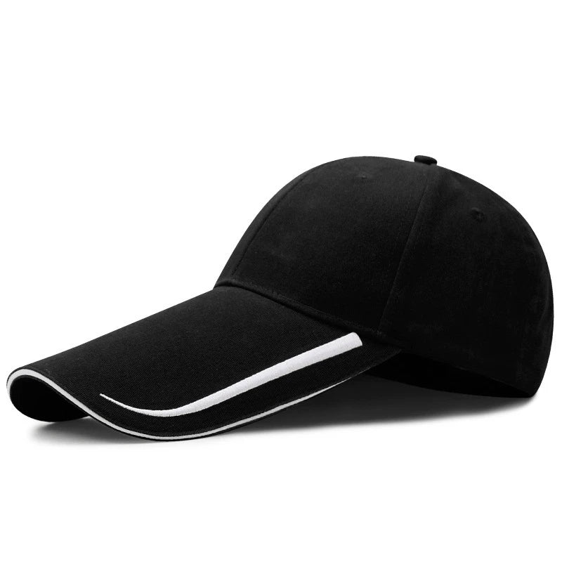 14cm Long Visor Large Head Man Big Size Causal Peaked Hats