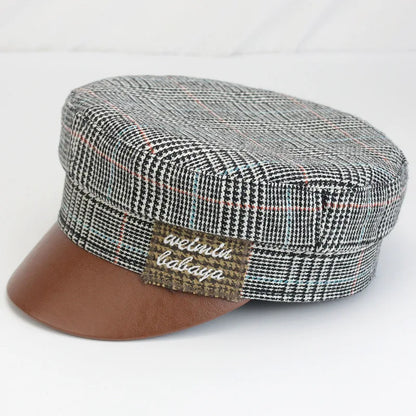 New Diamond Letter Newsboy Caps Women