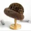Factory Direct Wholesale Retro Leopard Print Plush Fur Hat