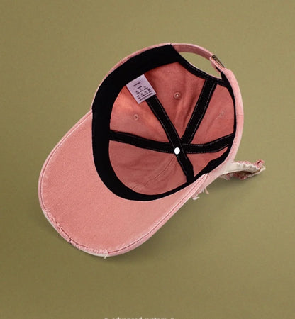 American Retro Distressed Ripped Mesh Baseball Cap