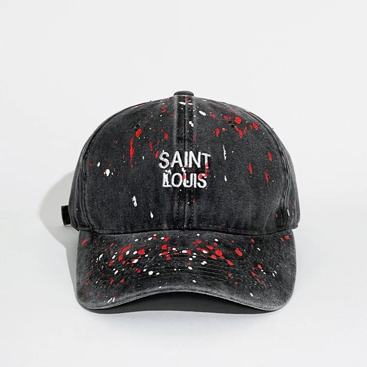 Painting Printing Baseball Cap Cool Stylish Design Stone Washed Dad Caps