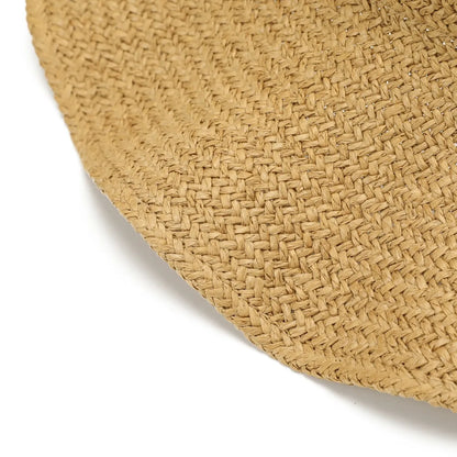 Gaomi Raffaitum Raffia Straw Silk Screen Printed Bucket Hat