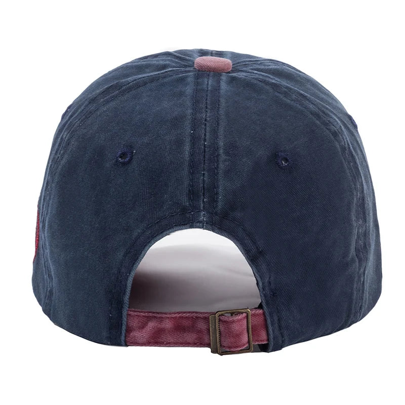 Unisex Washed Cotton Vintage Cap Canada Baseball Cap Men And Women
