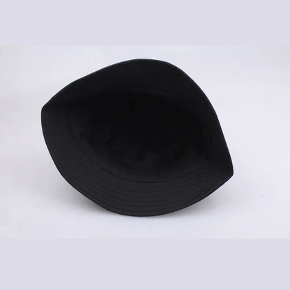 Korean Anime Cartoon Embroidered Basin Hat Eat Peas Fisherman Hat Sun Hat Wholesale Fishing Bucket Hat