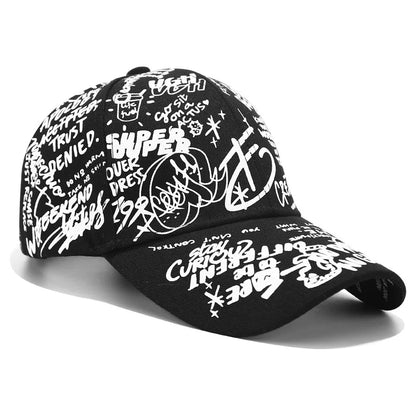 Korean Version of The Graffiti Personality Baseball Hat Tide Men and Women