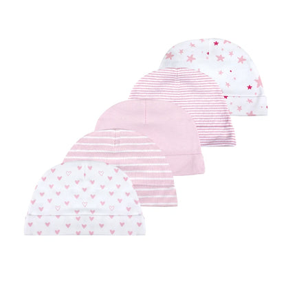 New Born Baby Boy Hats 3/5 Pieces Cotton Baby Girls Hats
