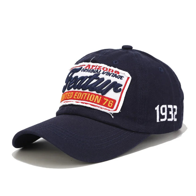 Vintage Red Pink Streetwear Baseball Cap For Men