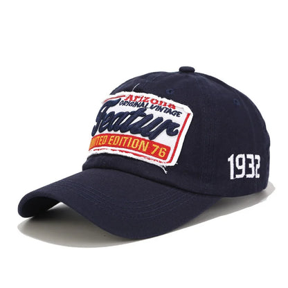 Vintage Red Pink Streetwear Baseball Cap For Men