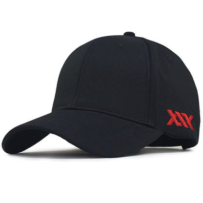 Oversize Baseball Caps Lady Hard Cotton Sun Cap Dad Casual Curved Peak Sport Hat Big Bone Men