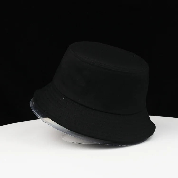 High Quality 100% Cotton Bucket Hat Women Summer Sun Caps Big Size Cap
