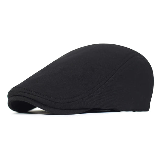 Cotton Newsboy Caps Men Women Hat Soft Casual Beret Solid Unisex Retro Hat