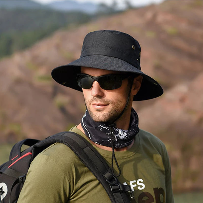 K31 Men's Hat Panama Bucket Hat Outdoor Sun Protection Hats For Men