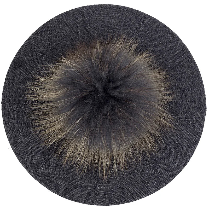 Fashion Elegant Sweet Women Beret Warm Winter Autumn Hat Lovely Ladies Party Hats