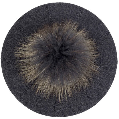 Fashion Elegant Sweet Women Beret Warm Winter Autumn Hat Lovely Ladies Party Hats