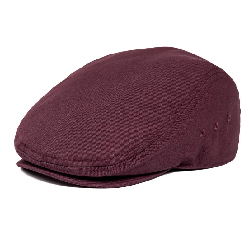 Airhole Flat Cap Men Cotton Driver Hat