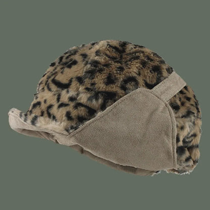 Winter Men Women Plus Velvet Warm Bomber Hats