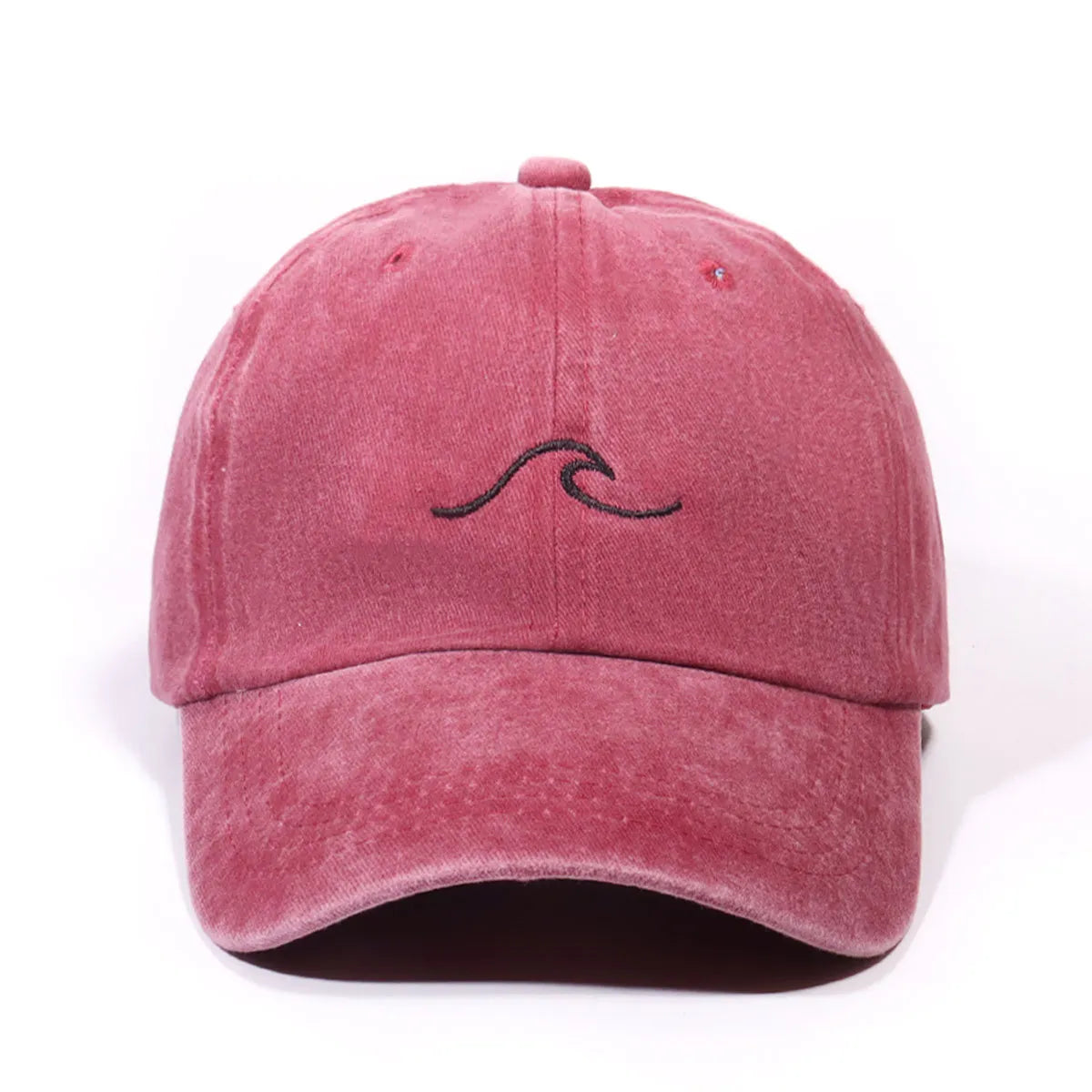 Simple Wave Pattern Embroidered Baseball Cap