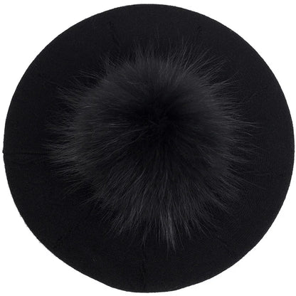 Fashion Elegant Sweet Women Beret Warm Winter Autumn Hat Lovely Ladies Party Hats