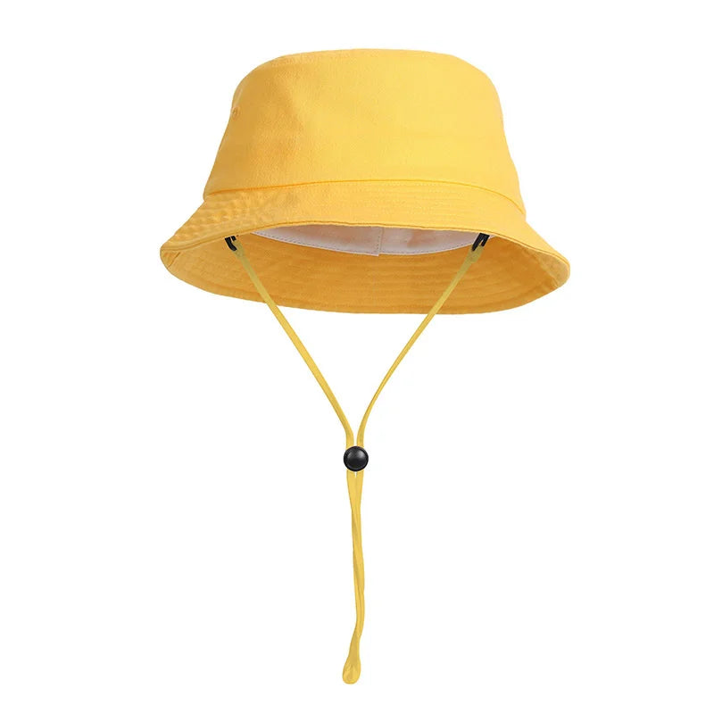 Lady Big Size Bucket Hats Women Pure Cotton Sun Cap Male Panama Hat Men Plus Size