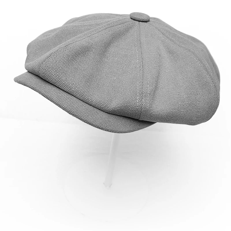 Brand Canvas Newsboy Caps Men High Quality Flat Caps