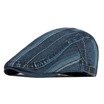 Four Seasons Cotton Solid Color Newsboy Caps